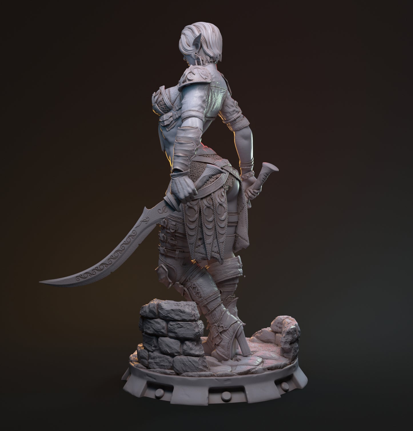 MythRealms - Hanza Female Drow Ranger 35mm / 75mm