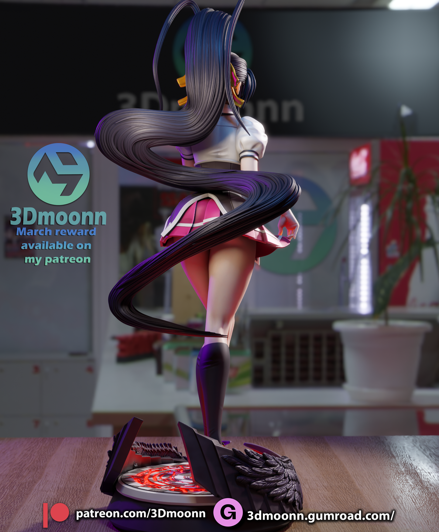 3D Moonn - Akeno Himejima, High School 30cm
