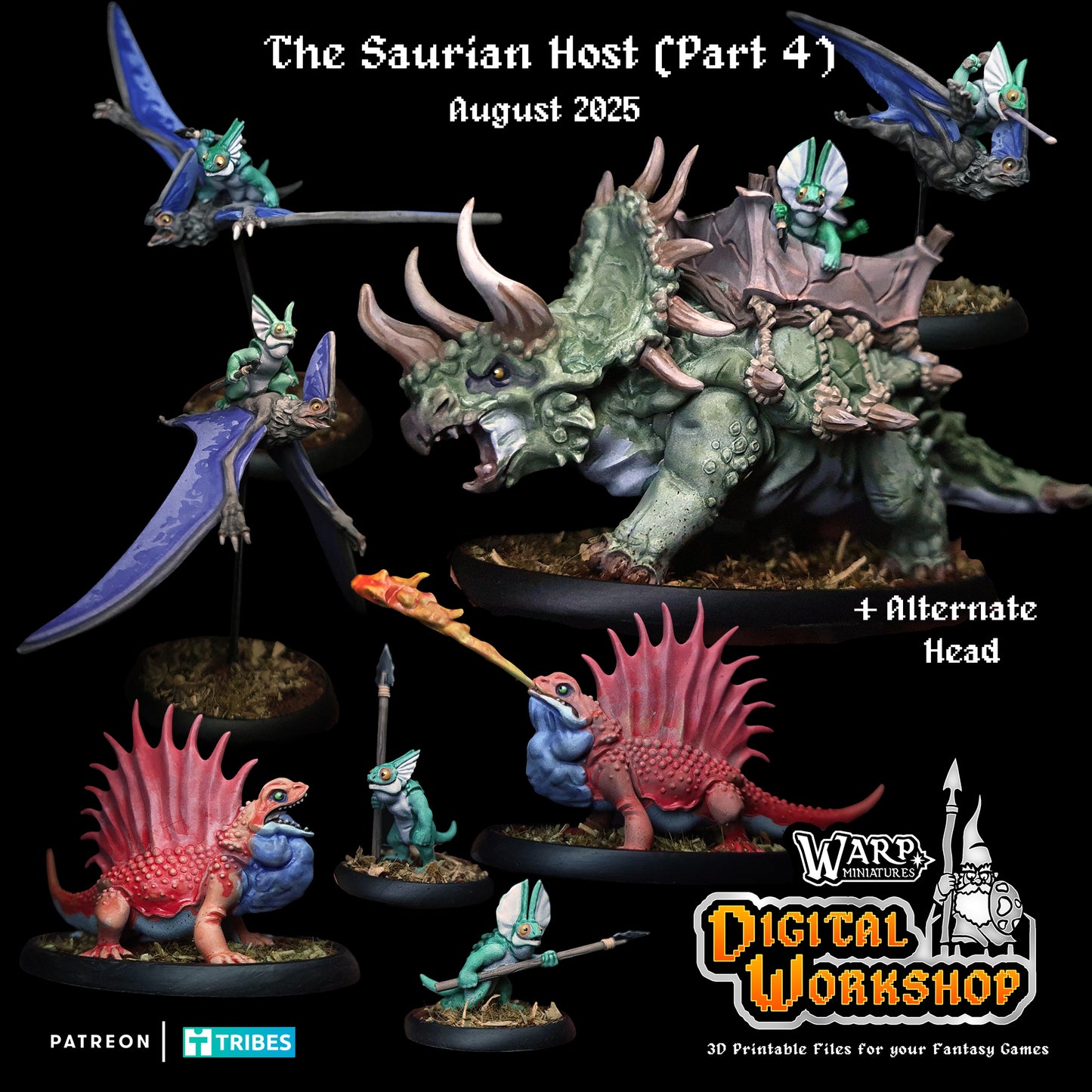 Warploque Miniatures - The Saurian Host Part 4 - 2025 August