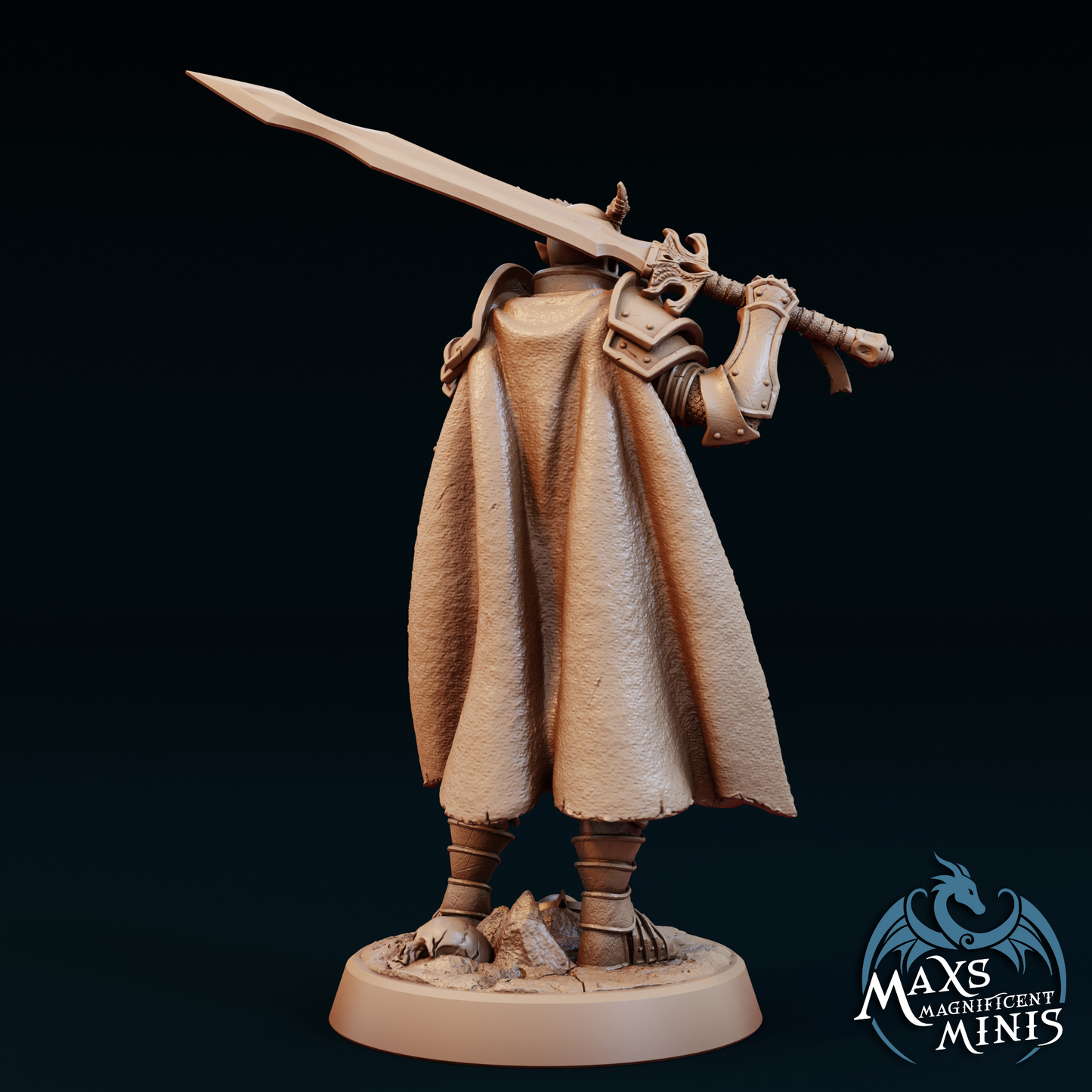 Max Magnificent Minis - Casthos The Golden, Tiefling Paladin - Welcome Pack