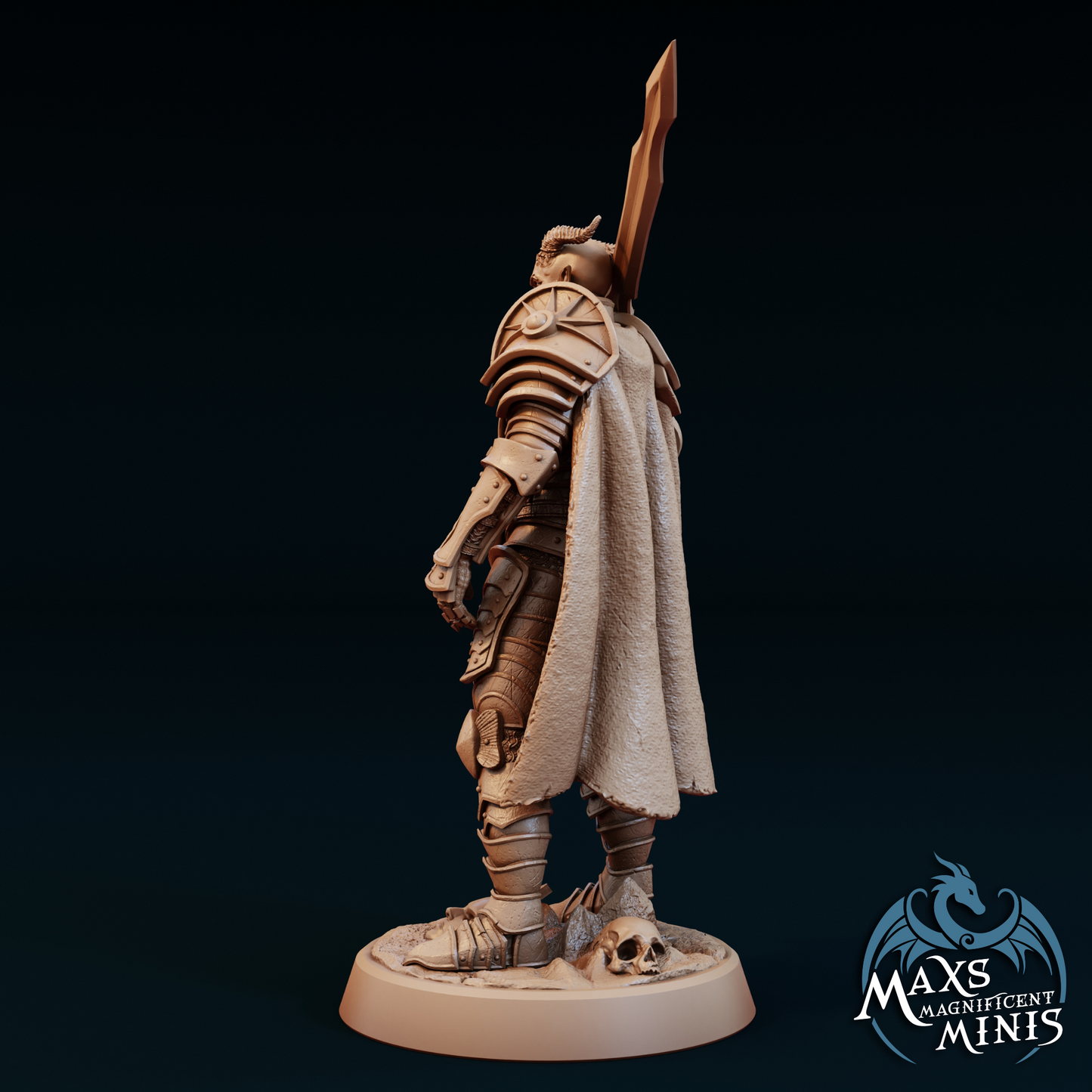 Max Magnificent Minis - Casthos The Golden, Tiefling Paladin - Welcome Pack