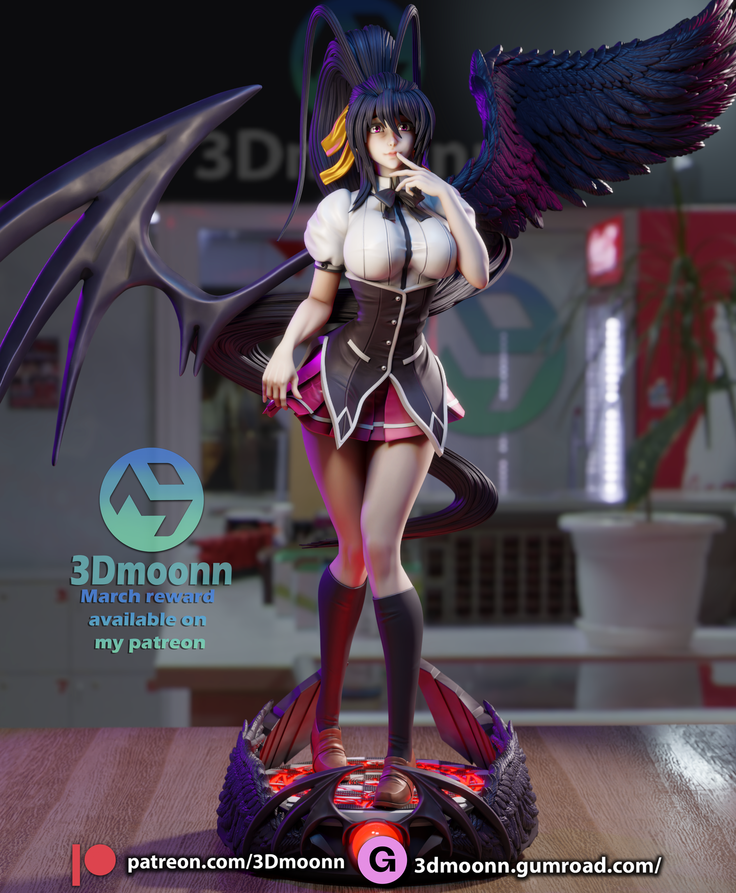 3D Moonn - Akeno Himejima, High School 30cm