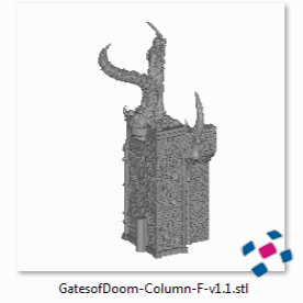 Printable Scenery - Gates of Doom - Demons Terrain