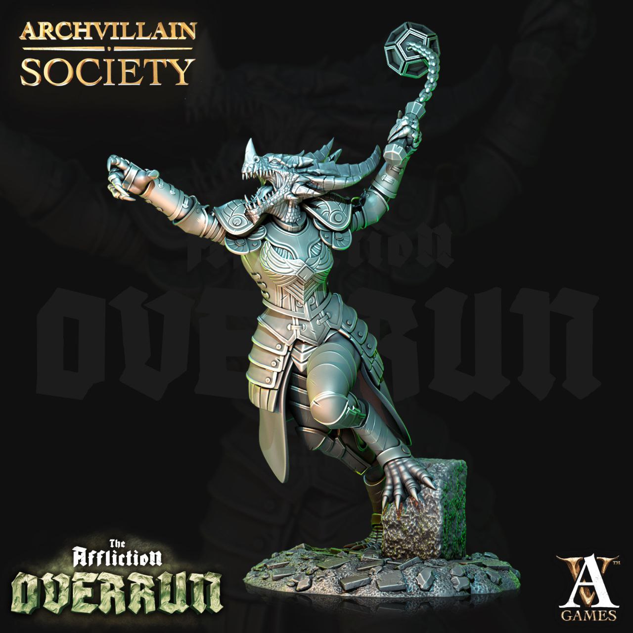 Archvillain Games - Veldraka Fendrish Dragonbonr Fighter Archvillain Society Vol. 9 Affliction Overrun 2022 March
