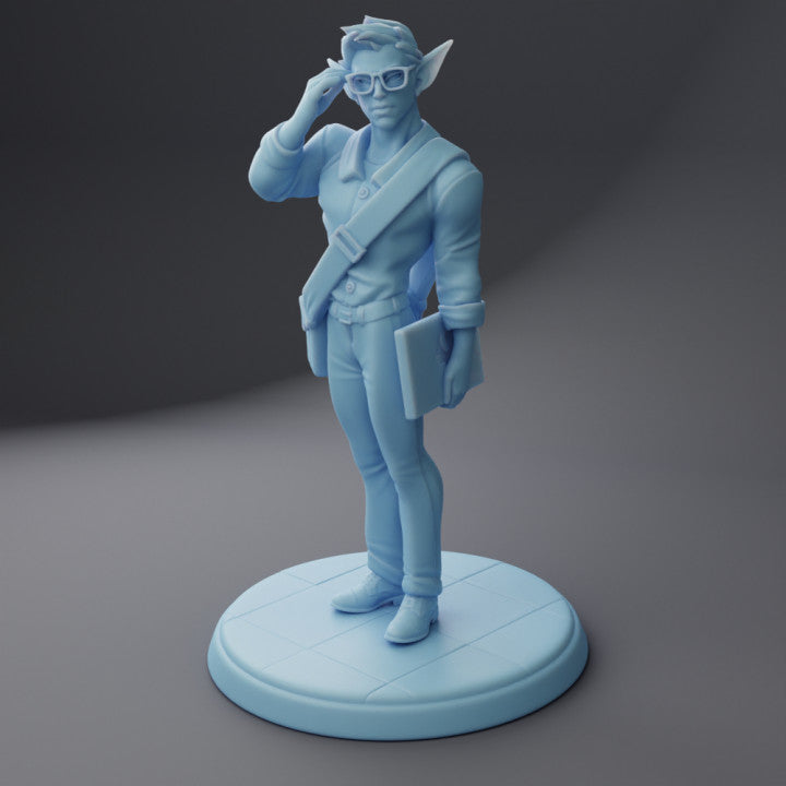 Twin Goddess Miniatures - Asciilyan, the Elf Programmer - Fantasy College 2022 December