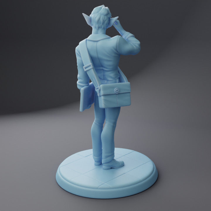 Twin Goddess Miniatures - Asciilyan, the Elf Programmer - Fantasy College 2022 December