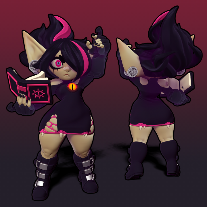 Twin Goddess Miniatures - Candy the Mimic Dress Goblin - 2025