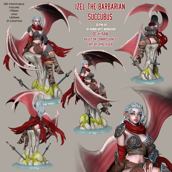 Ronin Arts - Izel The Barbarian Succubus, PinUp 2 - 2025 March