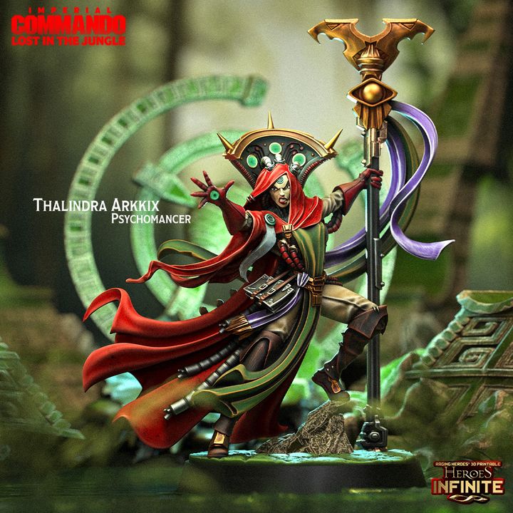 Heroes Infinite Raging Heores - Thalindra Arkkix Psychomancer - Imperial Commando Lost in Jungle 2025 Feruary