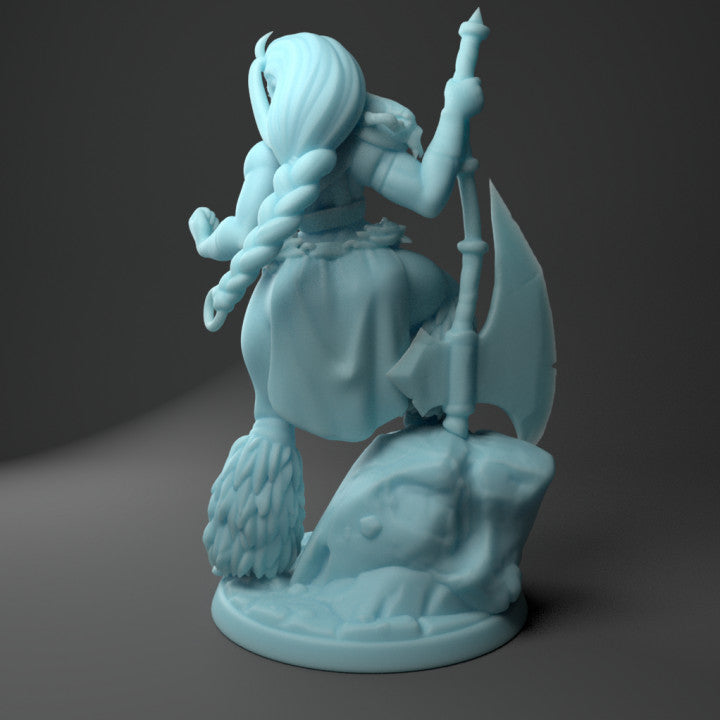 Twin Goddess Miniatures - Skadi the Human Barbarian - Welcome Pack 2020 January