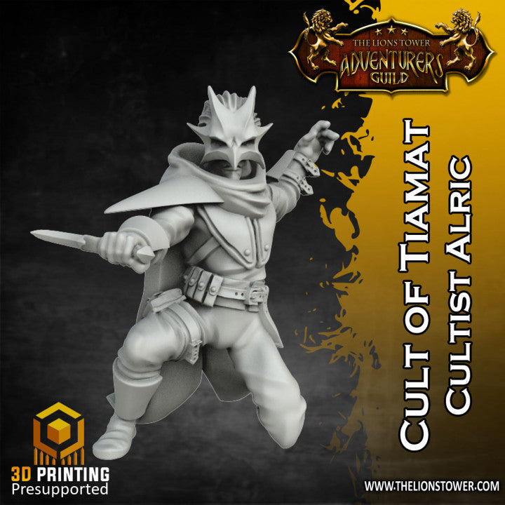 Lion Tower Miniatures - Alric, Dragon Cultist of Tiamat