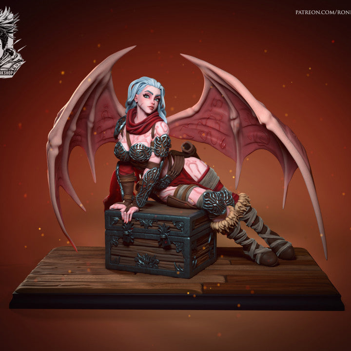 Ronin Arts - Izel, Barbarian Succubus Pin-Up