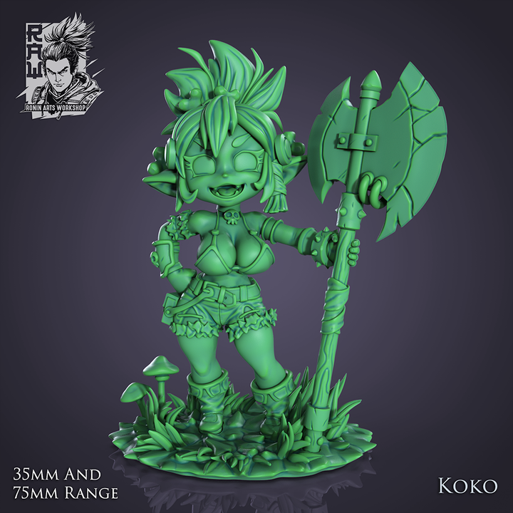 Ronin Arts - Koko, The Goblin Barbarian - Team Gobettes 2024 June