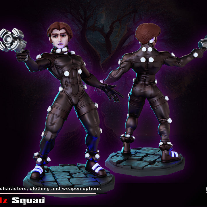 Gaz Minis - Male Pistol Pose, Gantz Squad