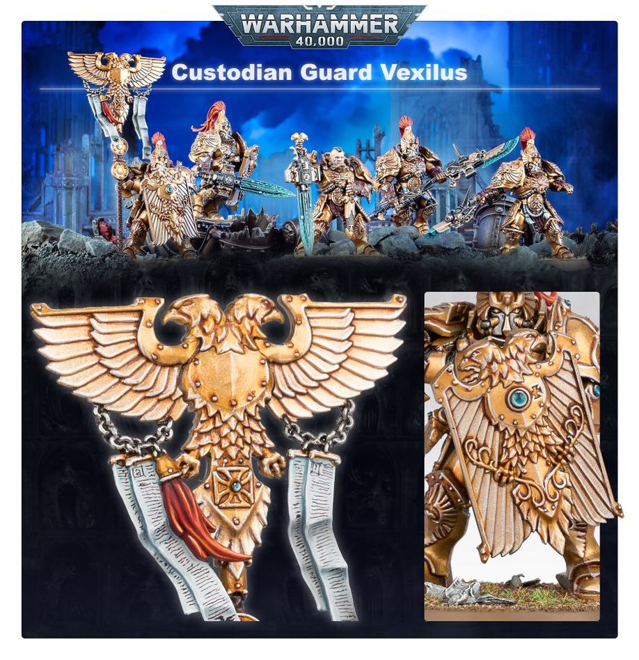 Games Workshop - Custodian Guard Squad, Adeptus Custodes - Warhammer 40K
