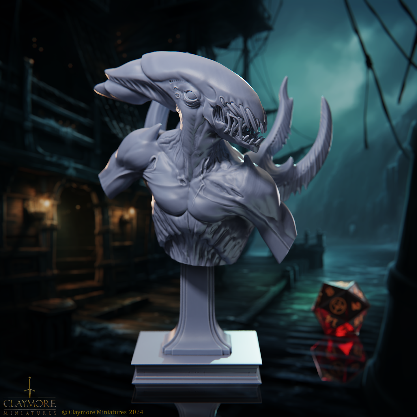 Claymore Miniatures - Adult Voraxthid, Bust 10cm - Voyage of the Damned 2025 March