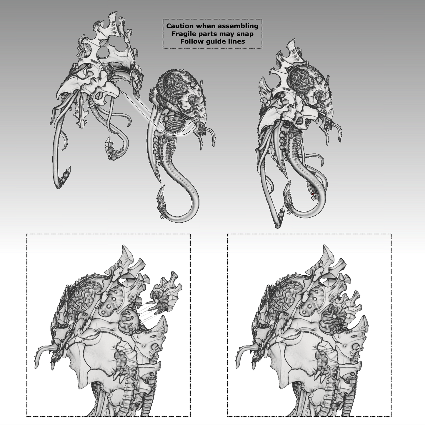 Games Workshop - Neurotyrant & Neuroloids, Tyranids- Warhammer 40K