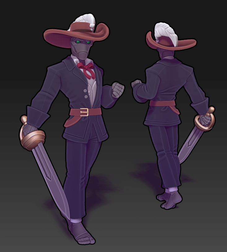 Twin Goddess Miniatures - Warforged Swashbuckler - 2025 July