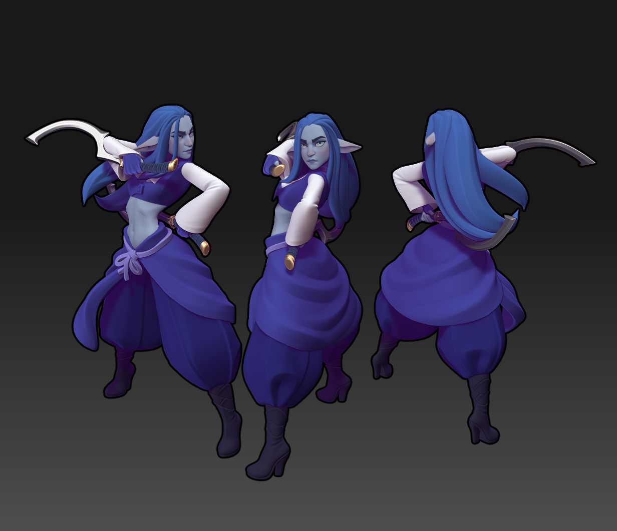Twin Goddess Miniatures - Firbolg Bladenancer - 2025 July