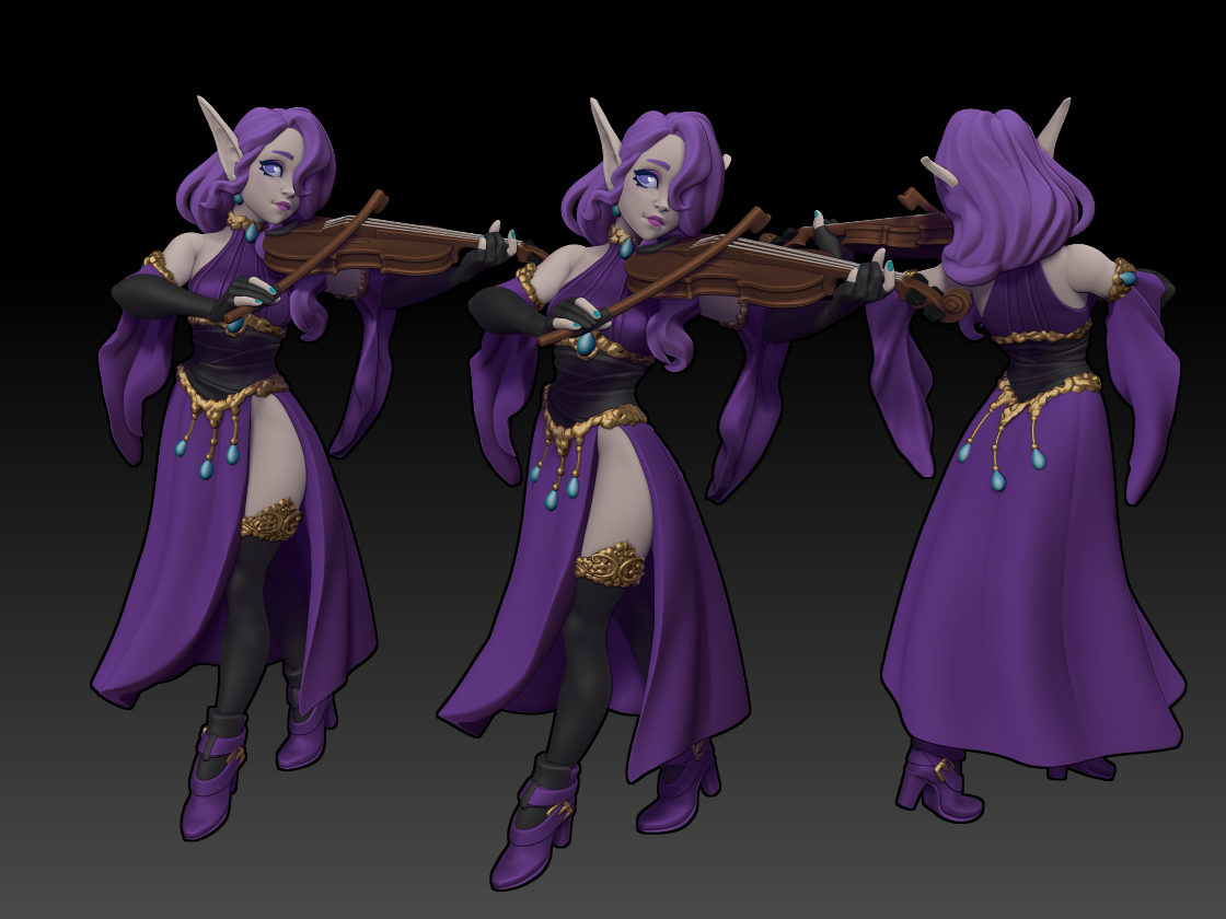 Twin Goddess Miniatures - Silv the Bard - Reforged 2024 July