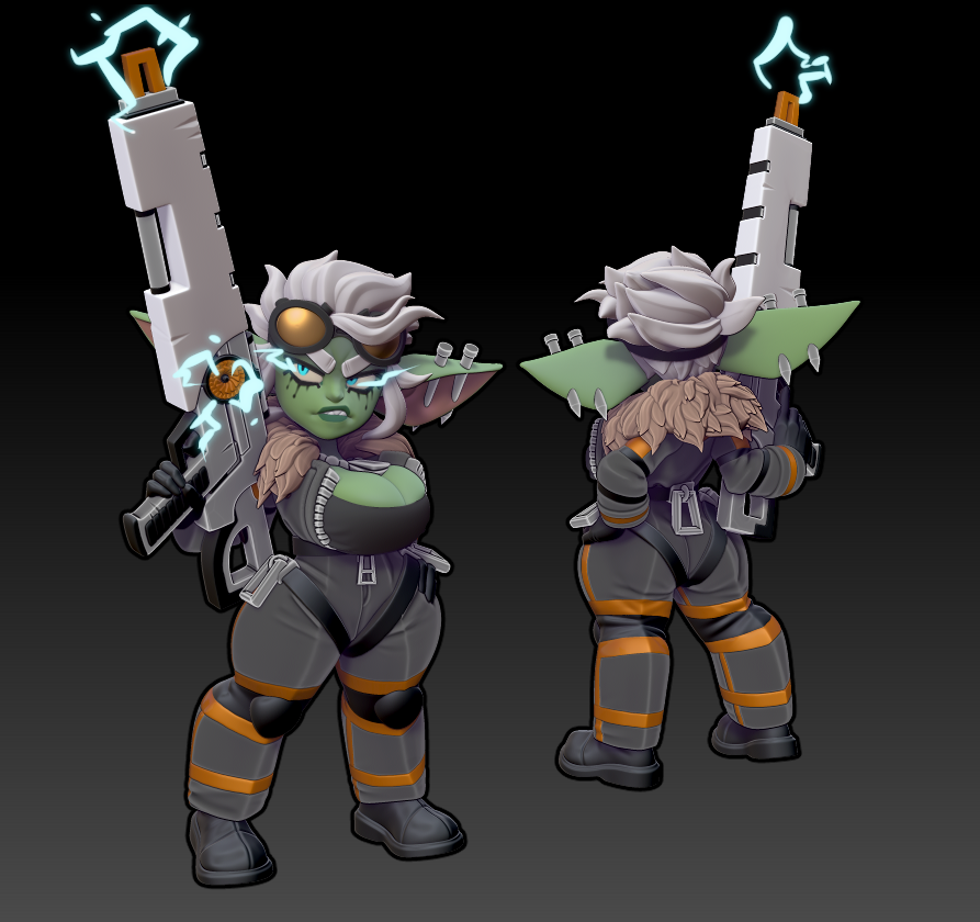 Twin Goddess Miniatures - Quinn The Goblin Sci Fi - Modern and Ancient Fantasy 2024 September Release 35mm