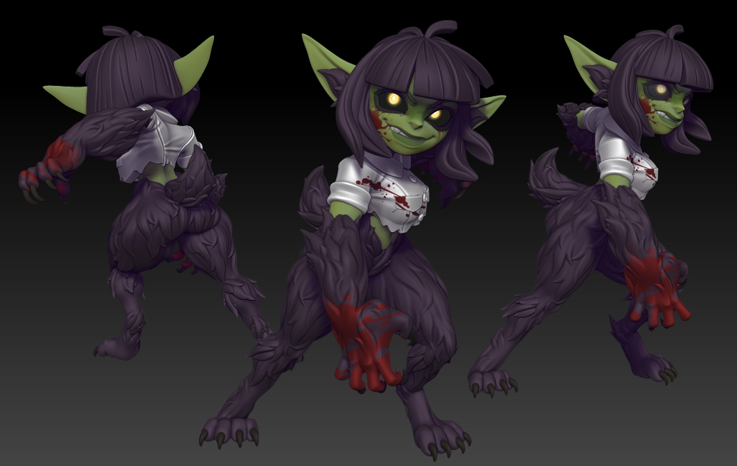 Twin Goddess Miniatures - Mirabel the Goblin Werewolf - Reforged 2024 July