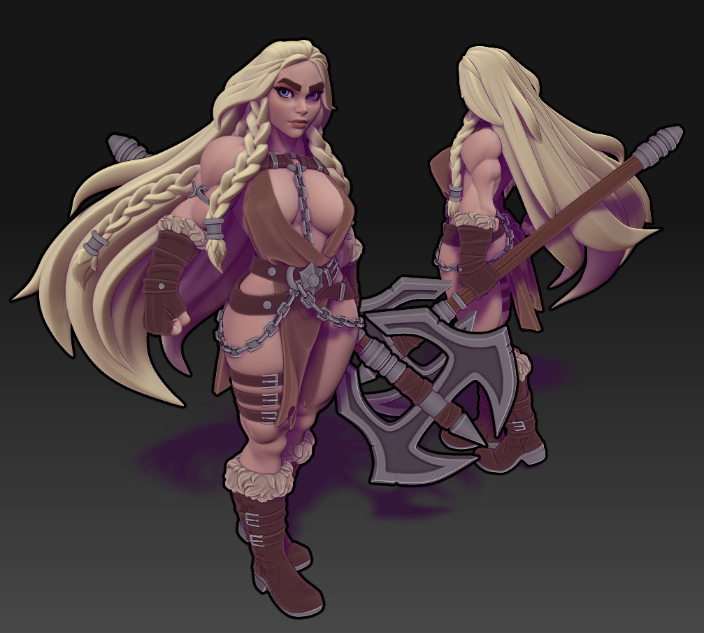 Twin Goddess Miniatures - Inga Barbarian - 2025 May