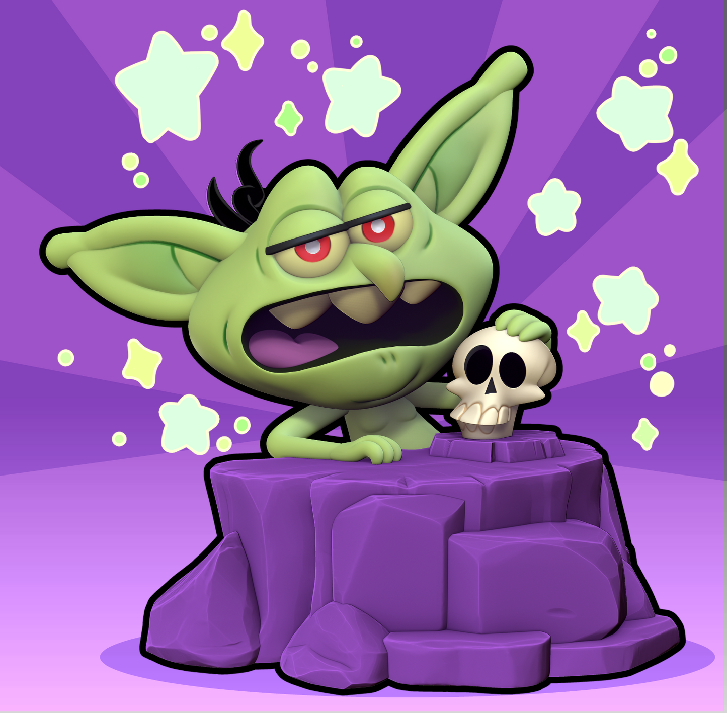 Twin Goddess Miniatures - This is Goblin!, Goblin Streamer Figure - 2024 November