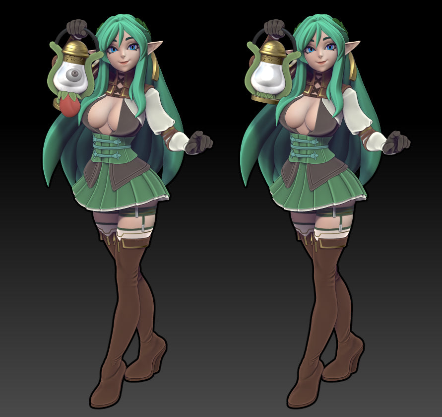 Twin Goddess Miniatures - Ivy the Elf 7.5cm Figure - 2024 December