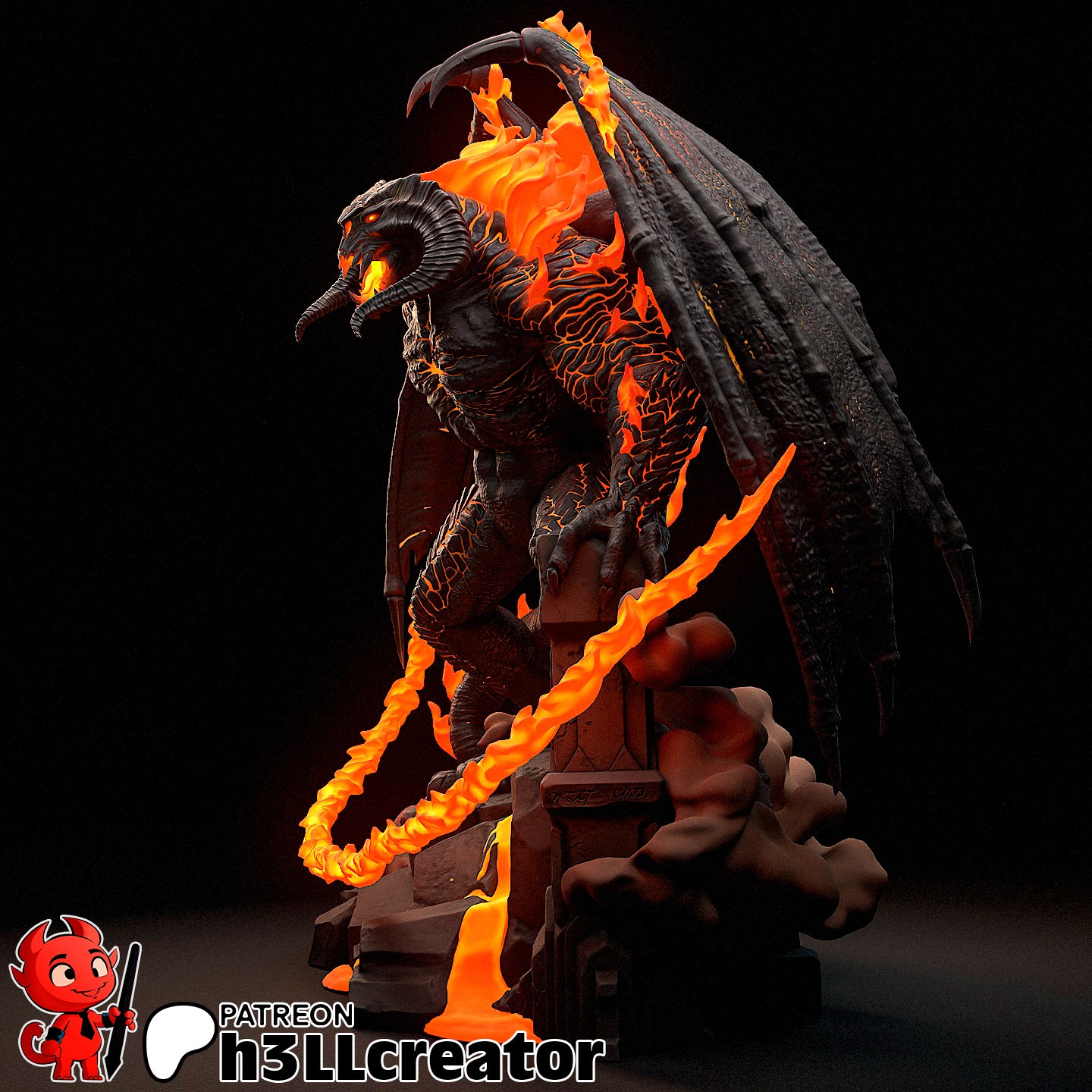 H3LL Creator - Balrog, The Lord of The Rings 20cm