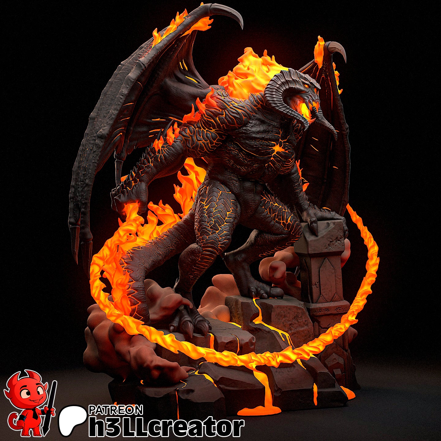 H3LL Creator - Balrog, The Lord of The Rings 20cm