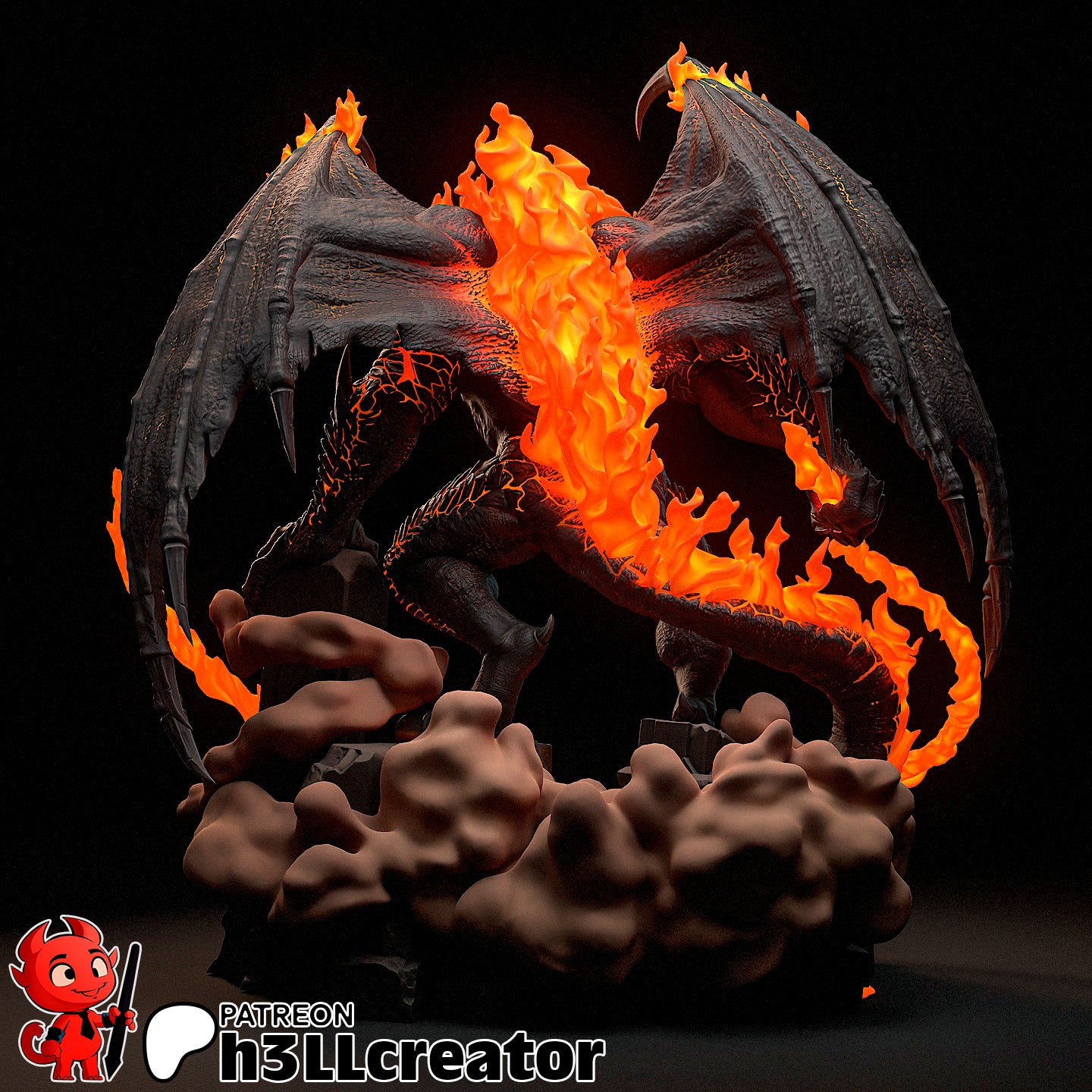 H3LL Creator - Balrog, The Lord of The Rings 20cm