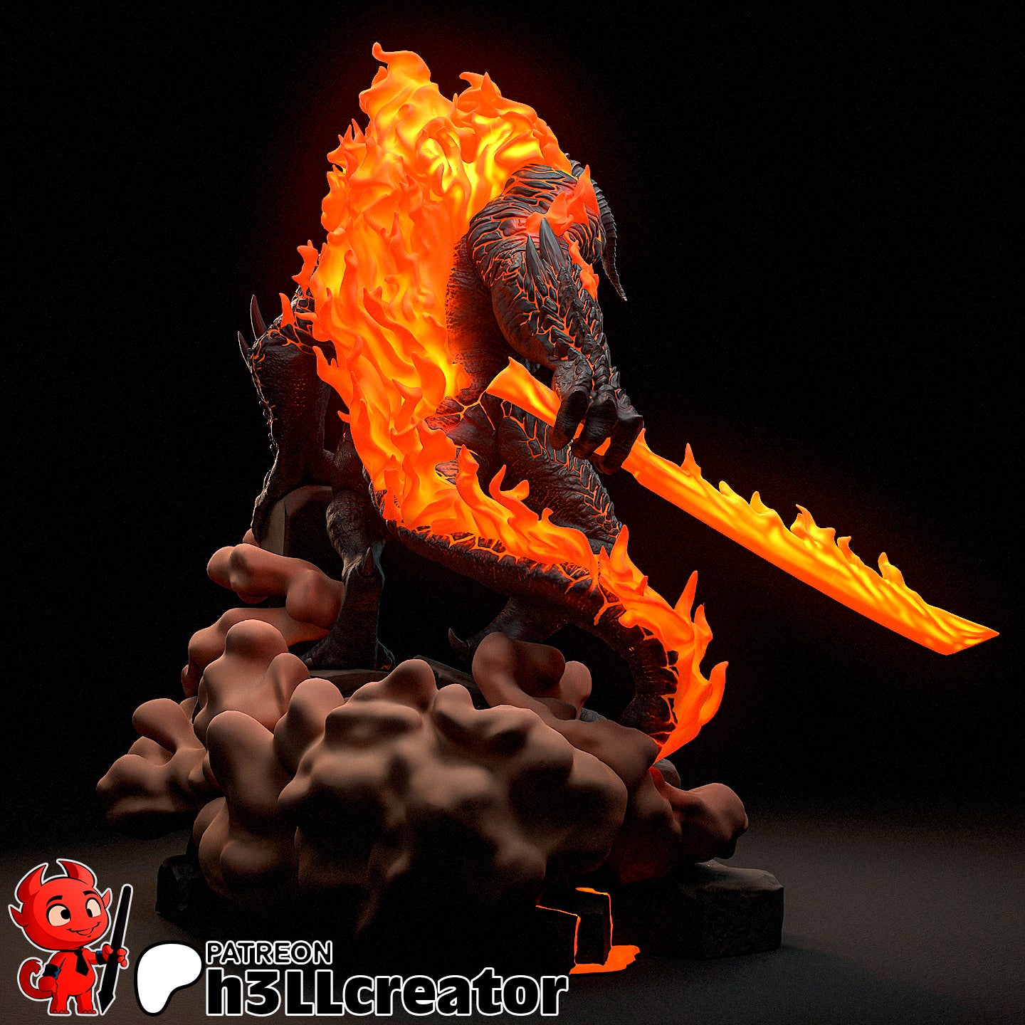 H3LL Creator - Balrog, The Lord of The Rings 20cm