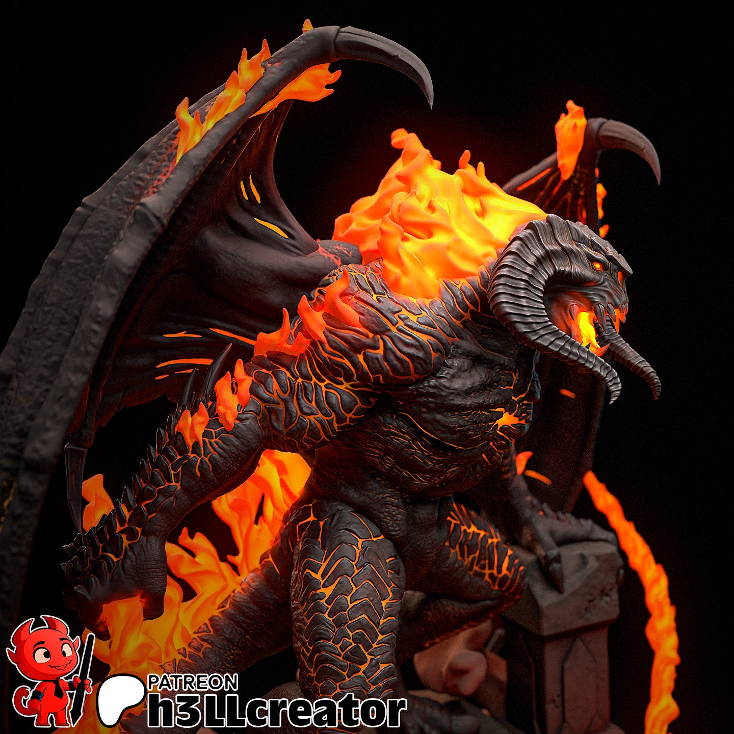 H3LL Creator - Balrog, The Lord of The Rings 20cm