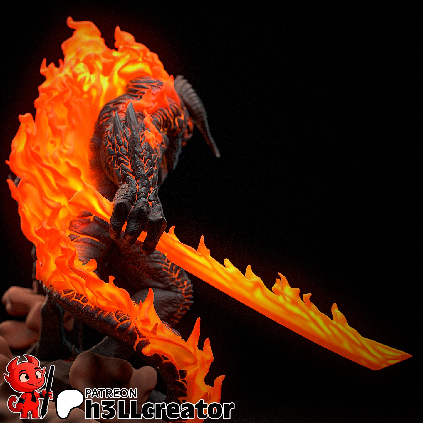 H3LL Creator - Balrog, The Lord of The Rings 20cm
