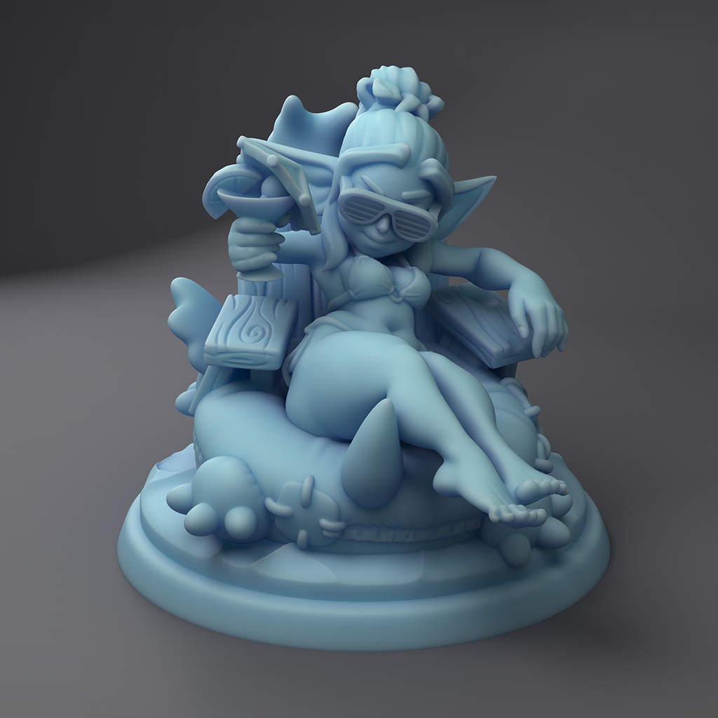 Twin Goddess Miniatures - Goblin Pool Lounger - Summer Sale 2022 July