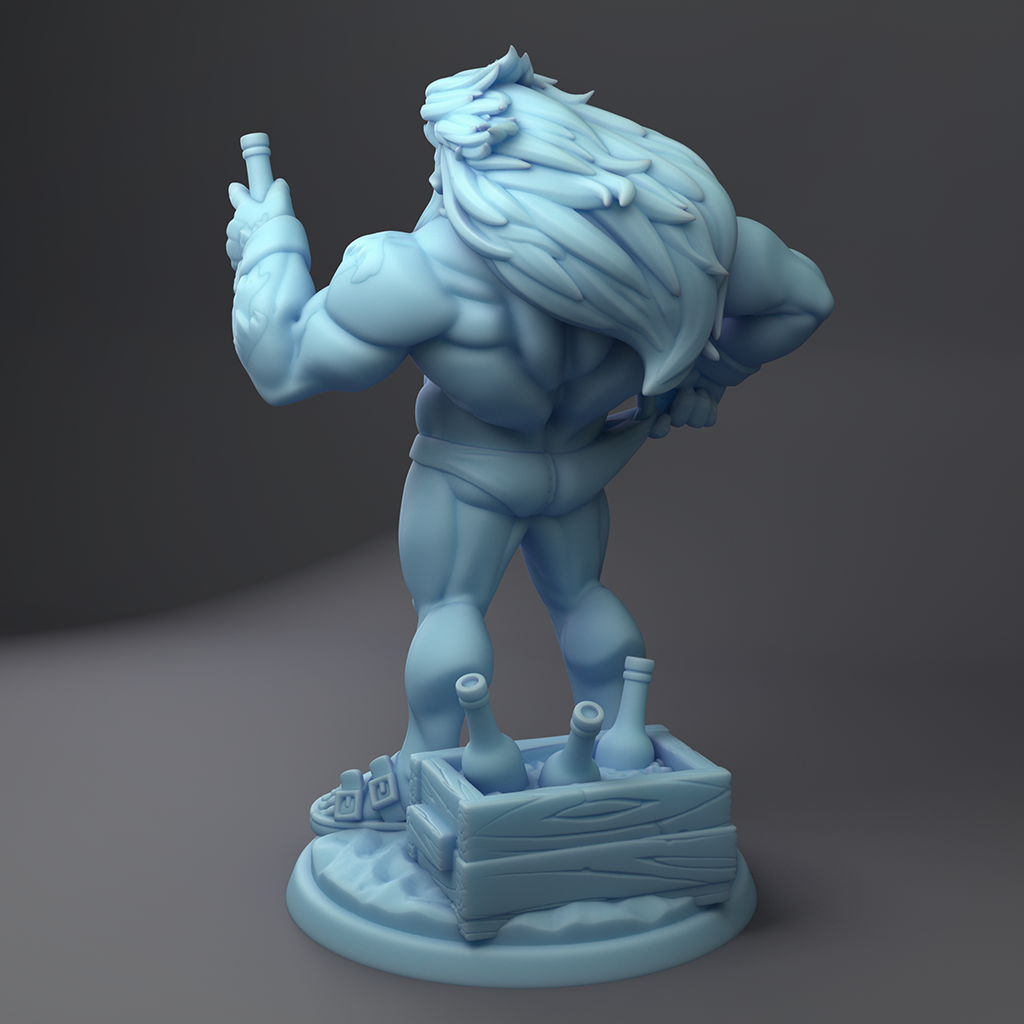 Twin Goddess Miniatures - Beach Bum Grub the Firbolg - Summer Sale 2022 July
