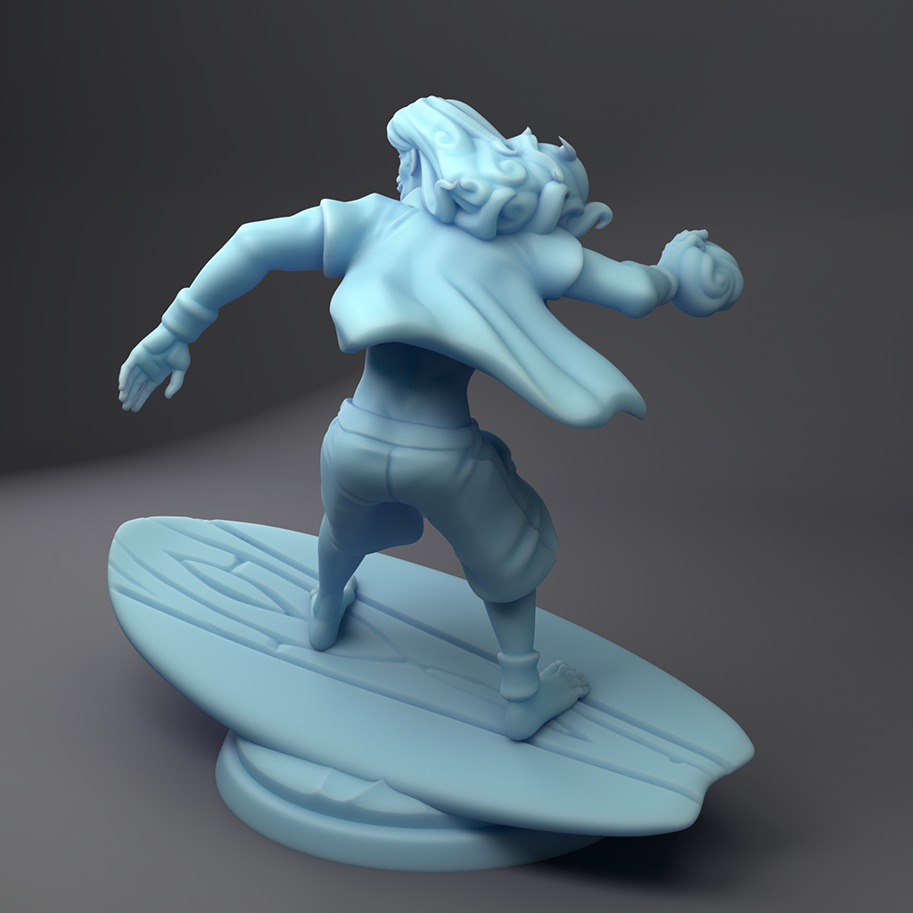 Twin Goddess Miniatures - Esteban Surfer Wizard - Summer Sale 2022 July