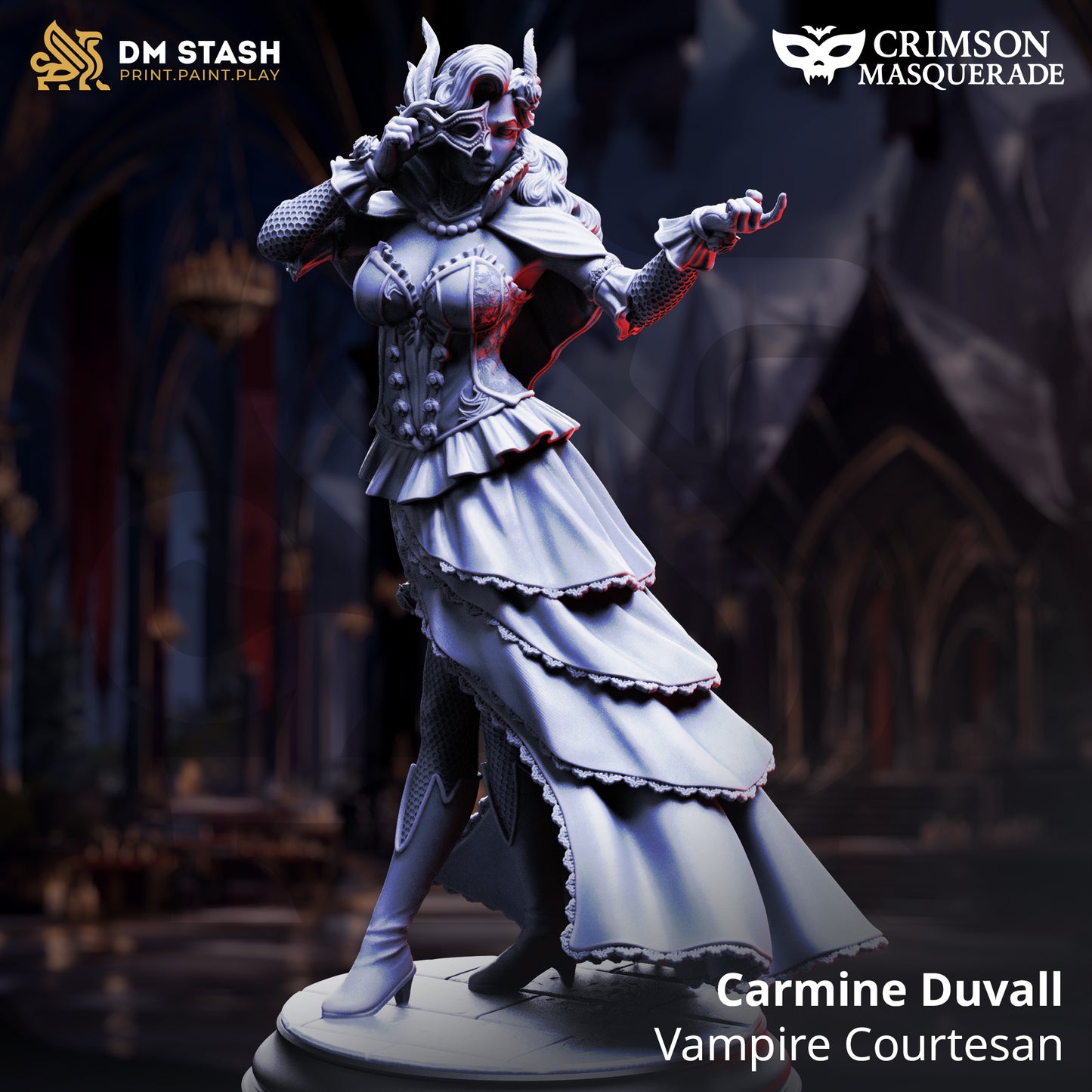 DM Stash - Carmine Duvall, Vampire Courtesan - Crimson Masquerade - 2025 September