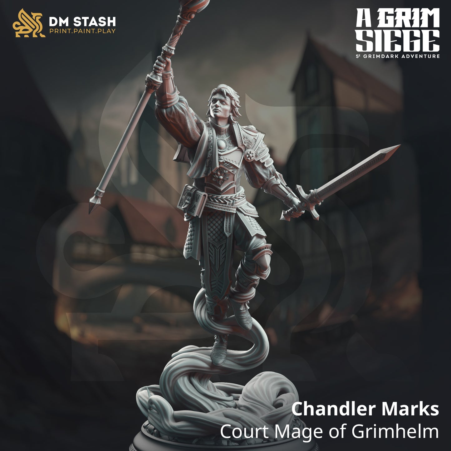DM Stash - Chandler Marks, Court Mage of Grimhelm - A Grim Siege 2025 April