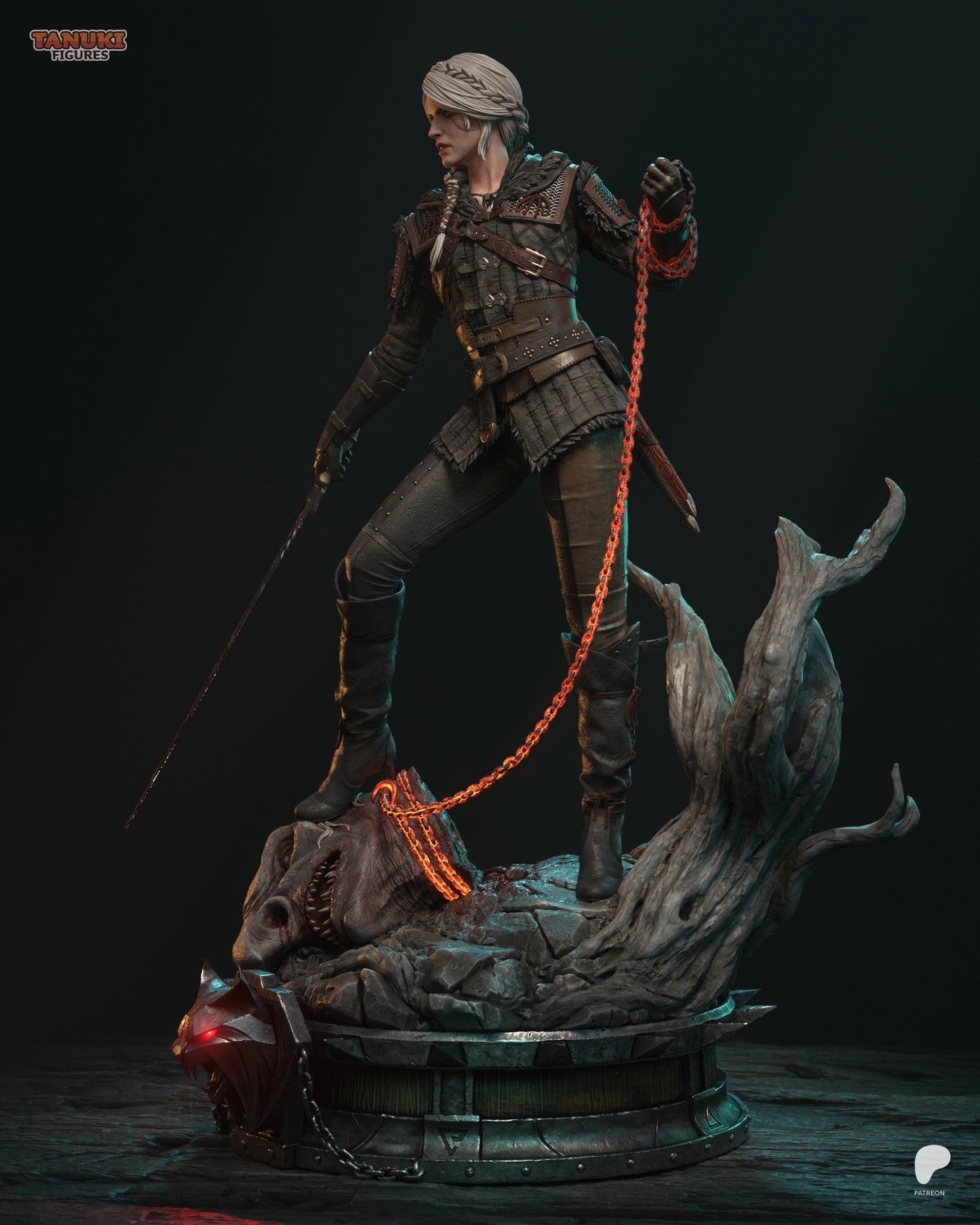 Tanuki Figures - Ciri, The Witcher