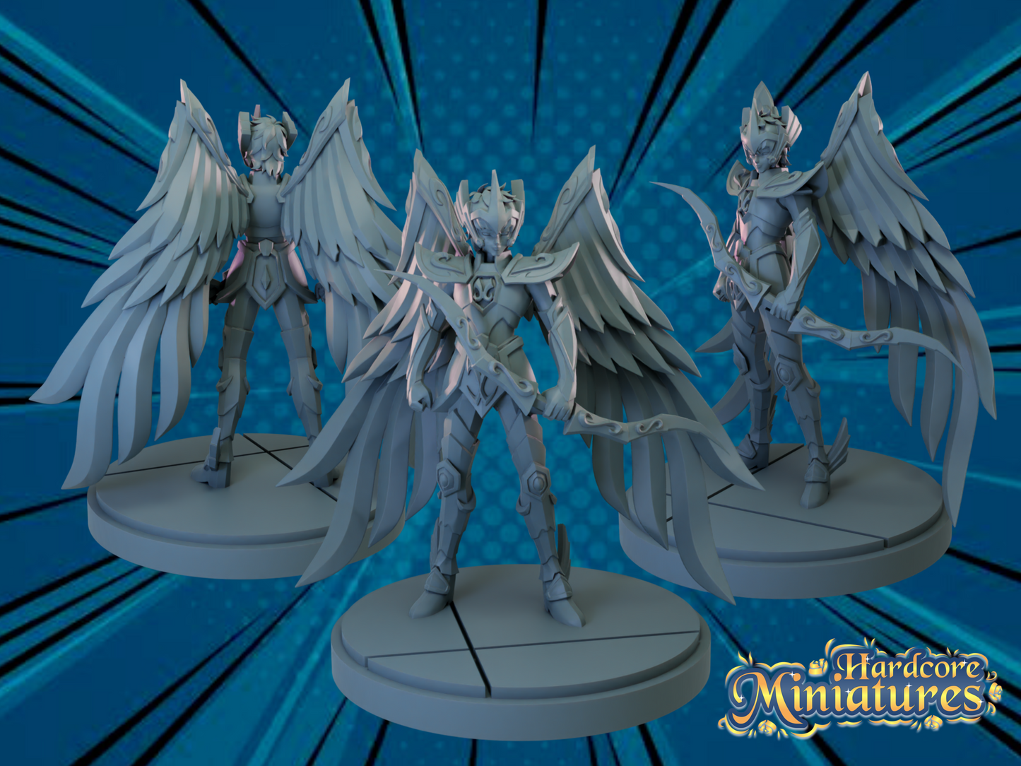 Hardcore Miniatures - Aioros de Sagitario, Caballeros Dorados, Caballeros del Zodiaco