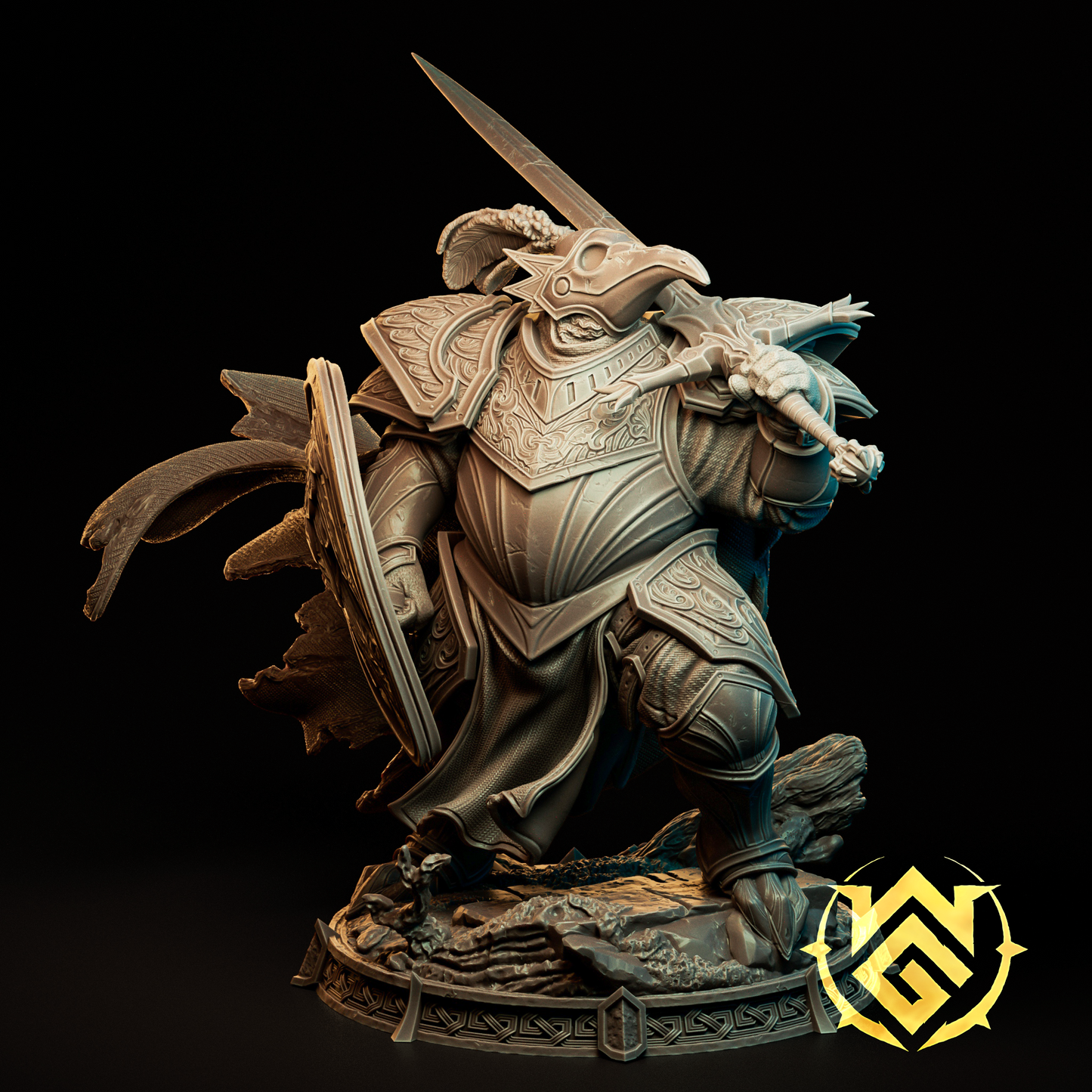The Witchguild - Halfling Fighter Crowknight 35mm