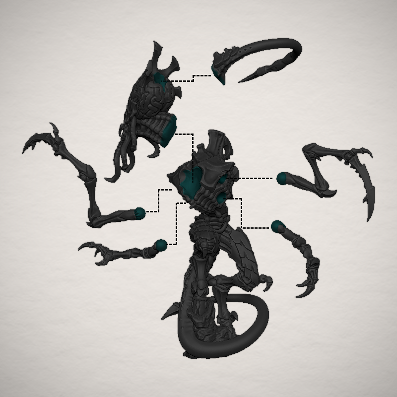 Games Workshop - Neurolictor Matriarch, Tyranids- Warhammer 40K