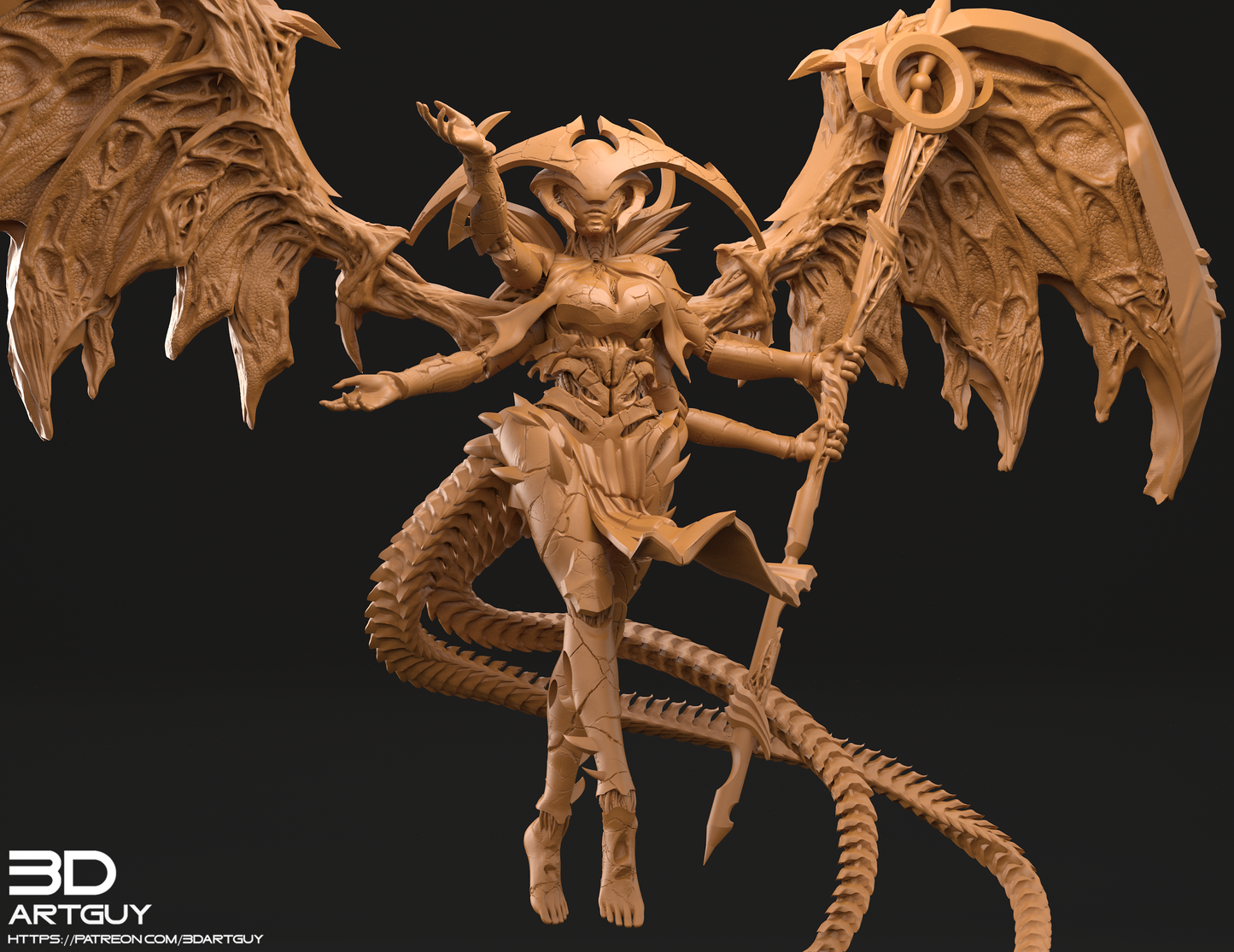 3DArtGuy - Dark Unity Angel Atraxa, Praetors' Voice - Magic The Gathering