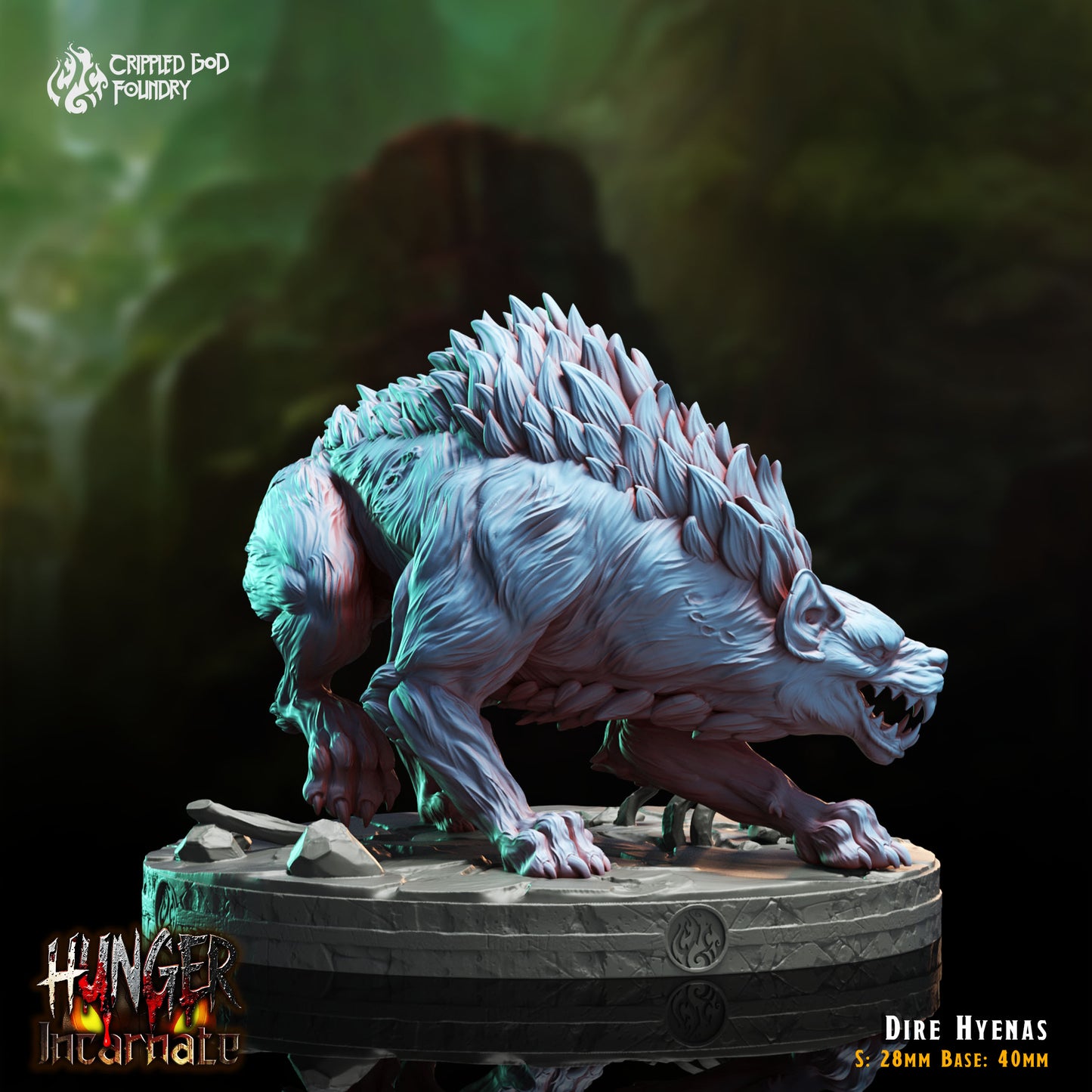 Crippled God Foundry - Dire Hyena 1 (Large) - Hunger Incarnate 2025 January