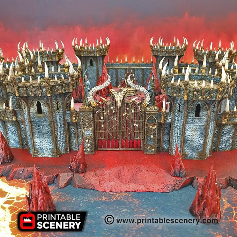 Printable Scenery - Gates of Doom - Demons Terrain