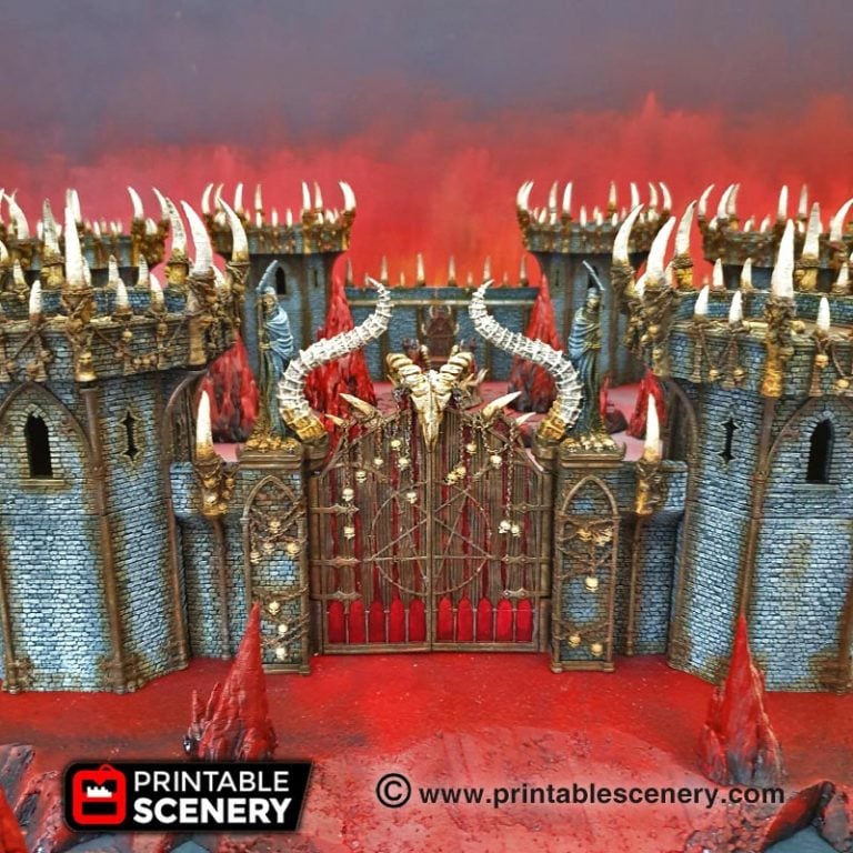 Printable Scenery - Gates of Doom - Demons Terrain