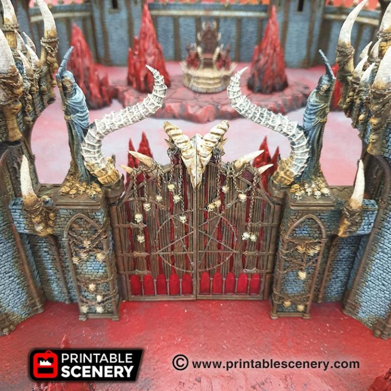 Printable Scenery - Gates of Doom - Demons Terrain