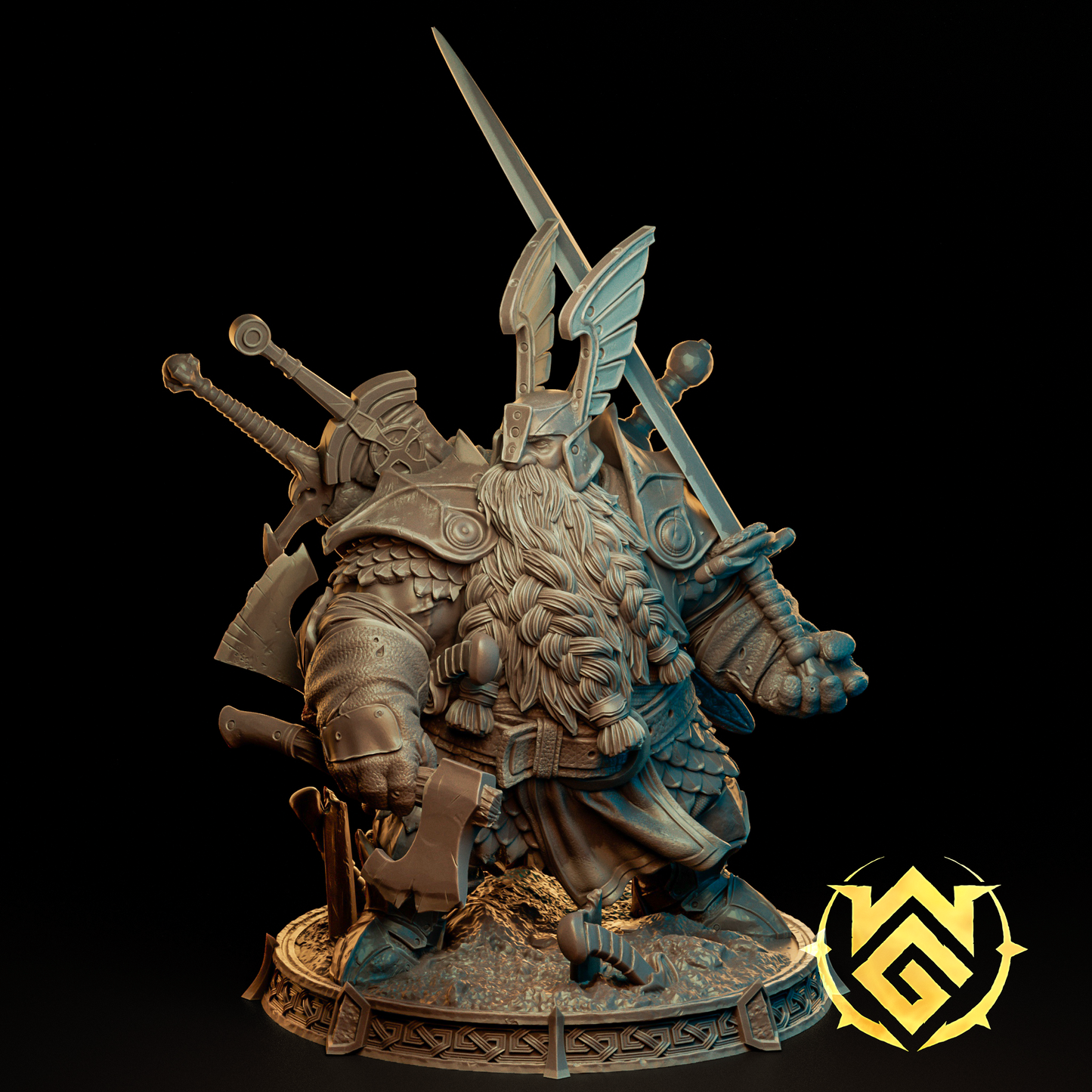 The Witchguild - Hill Dwarf, Fighter Durth, the Collector 35mm